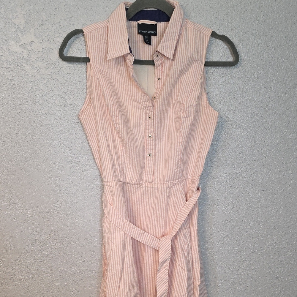 Cynthia Rowley Light Pink Striped Dress